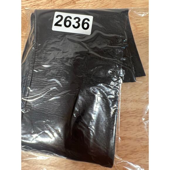 Vintage Dainty Soft Black Leather Gloves Long Small JL - Picture 9 of 9